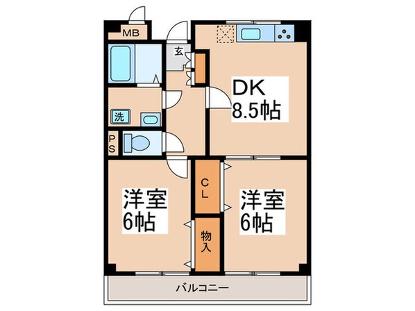 プライムヒルガ－デンの物件間取画像